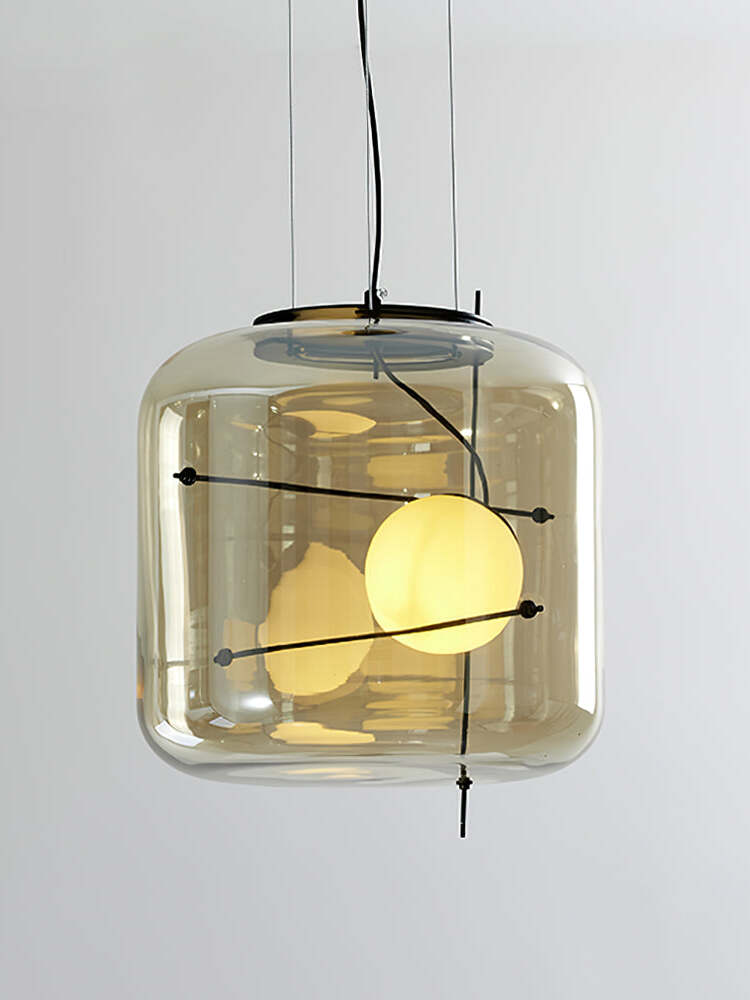 Ivex Glass Contemporary Pendant Light-Neutral Decor