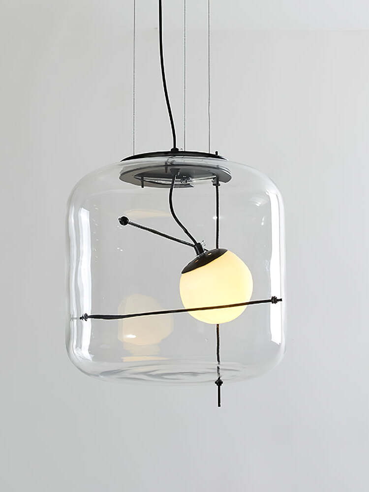 Ivex Glass Contemporary Pendant Light-Neutral Decor