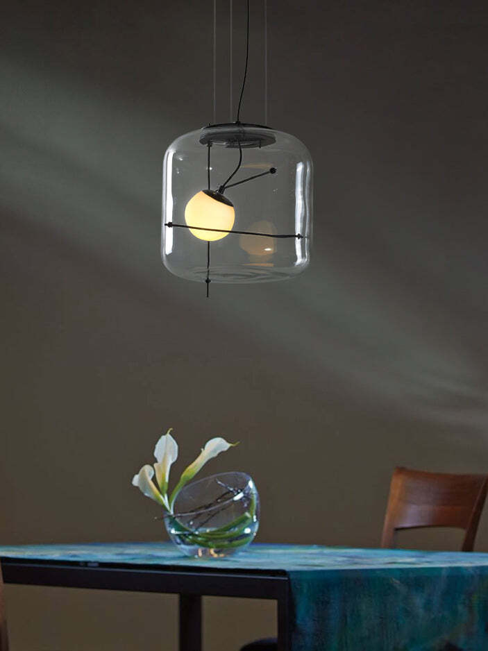 Ivex Glass Contemporary Pendant Light-Neutral Decor