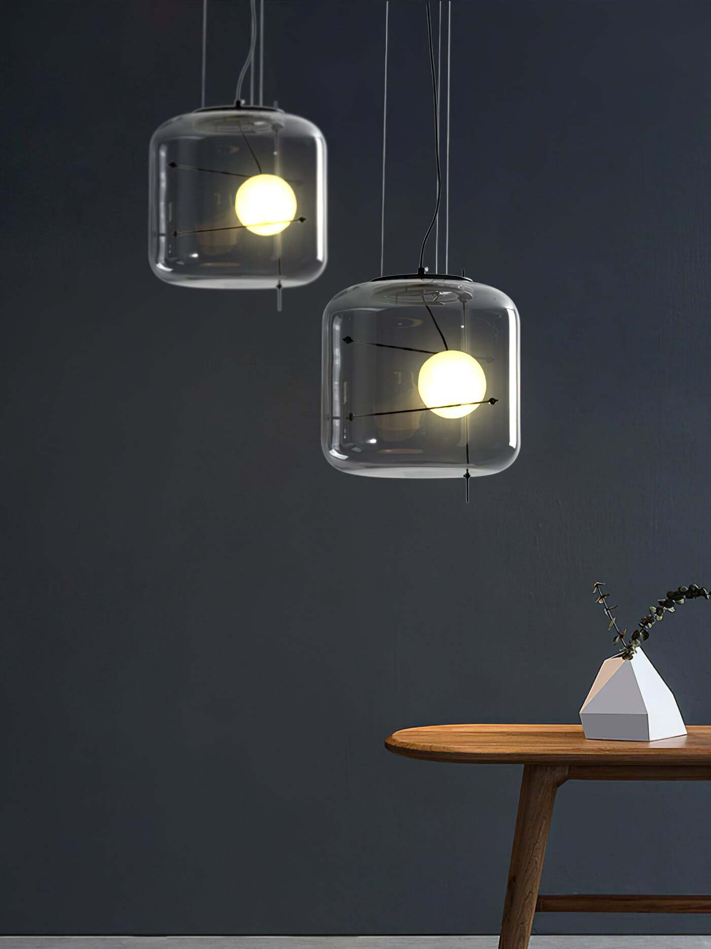 Ivex Glass Contemporary Pendant Light-Neutral Decor