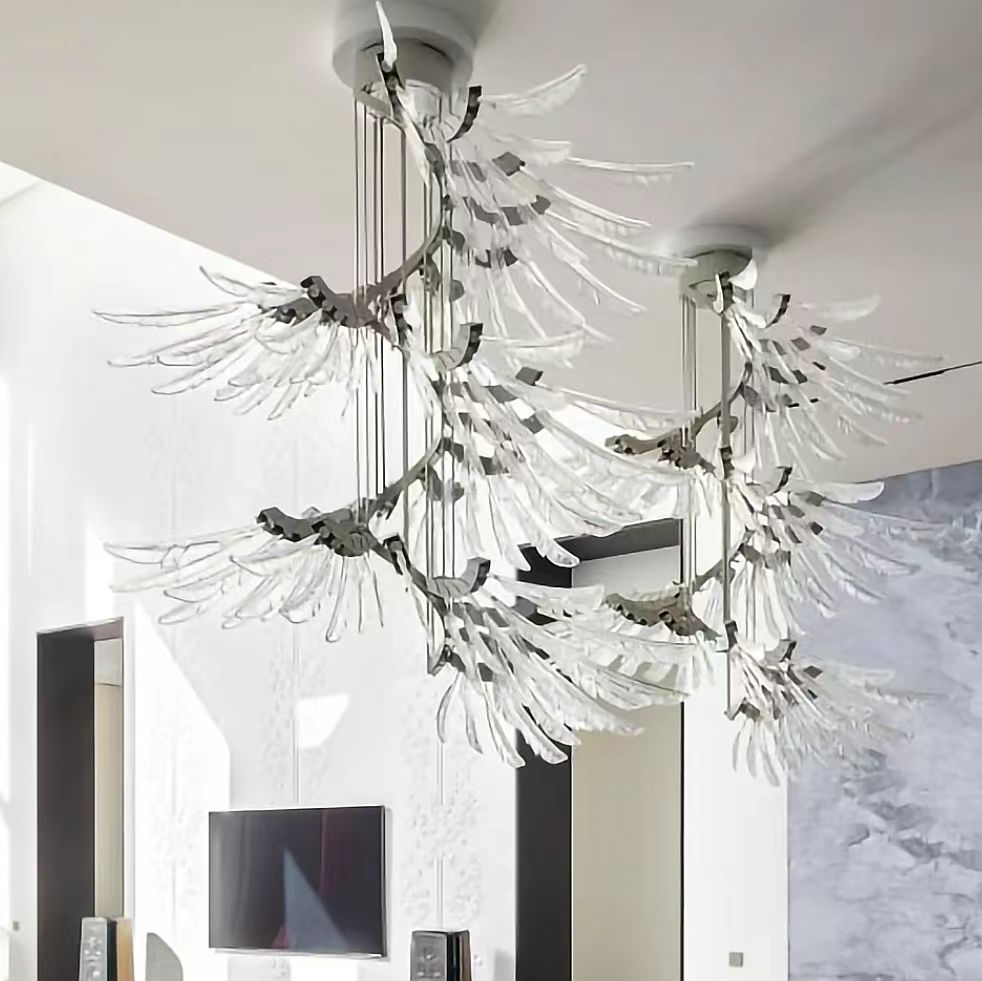 Plumage Ascent Chandelier-Neutral Decor
