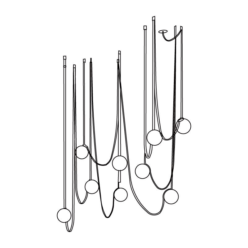 Zephira Multiple Belt Pendant Light