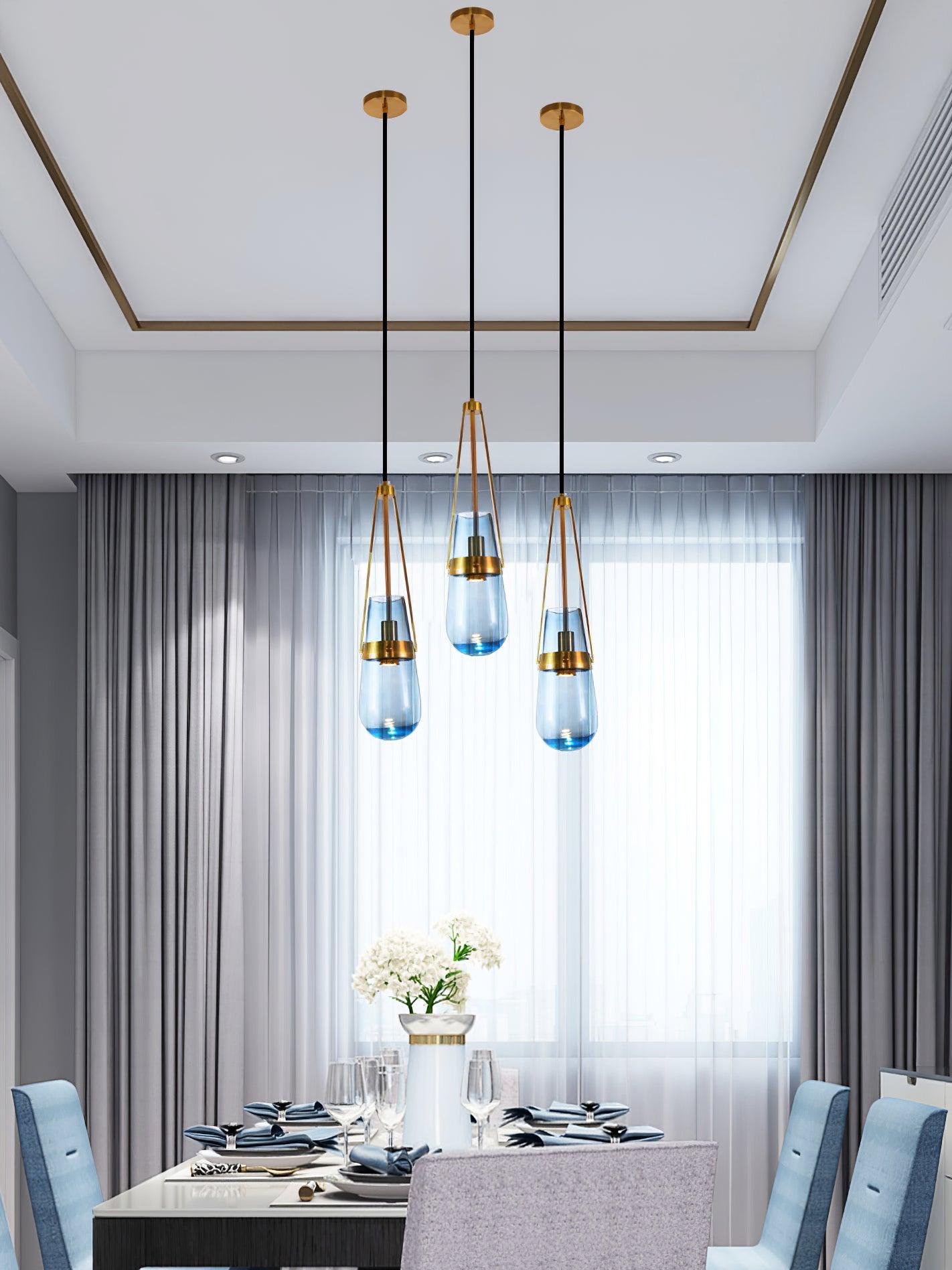 Vazora Glass Pendant Light-Neutral Decor