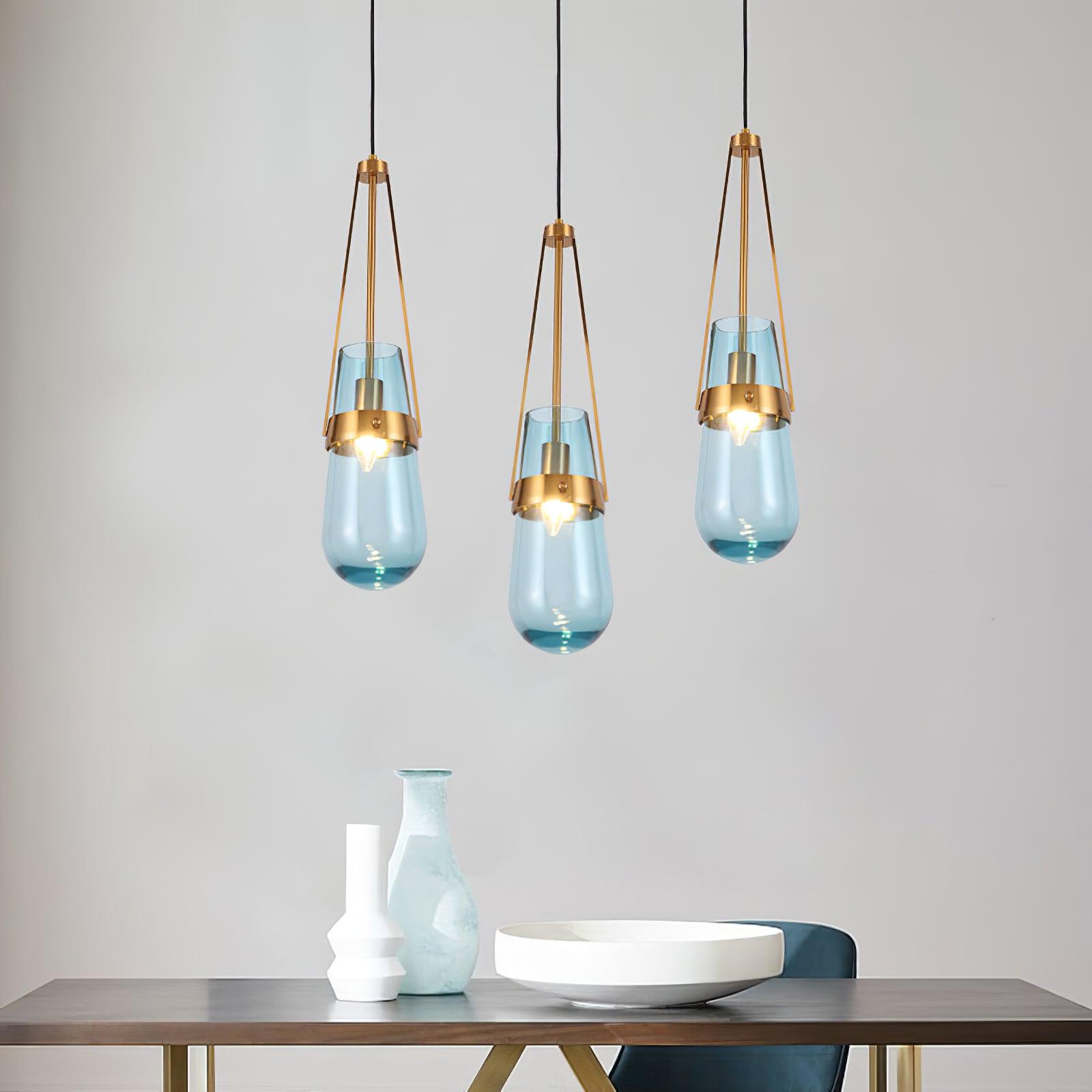 Vazora Glass Pendant Light-Neutral Decor