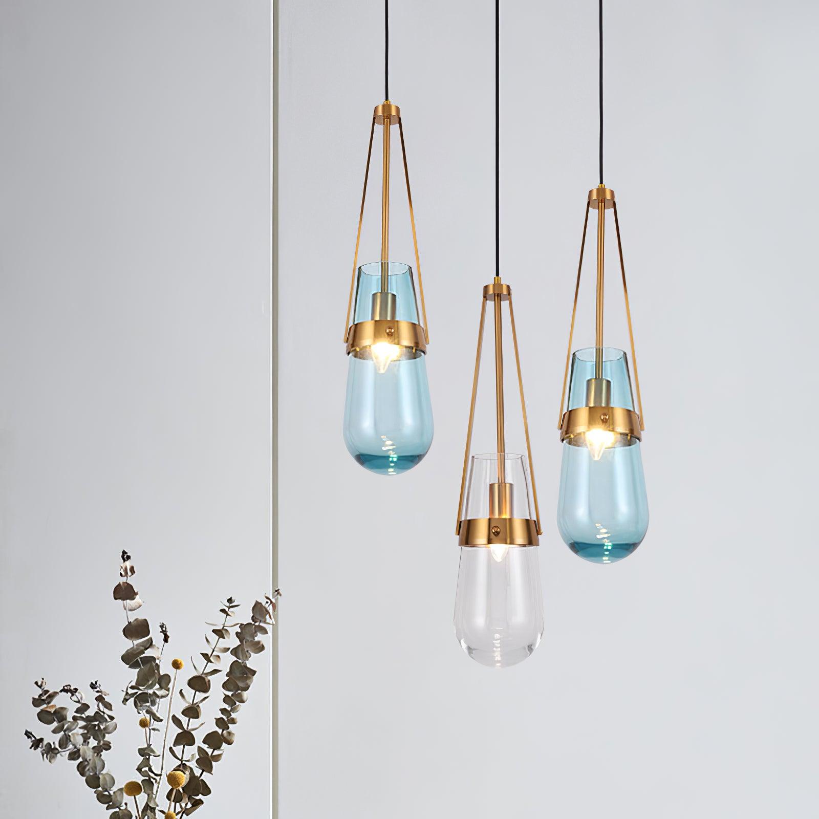 Vazora Glass Pendant Light-Neutral Decor