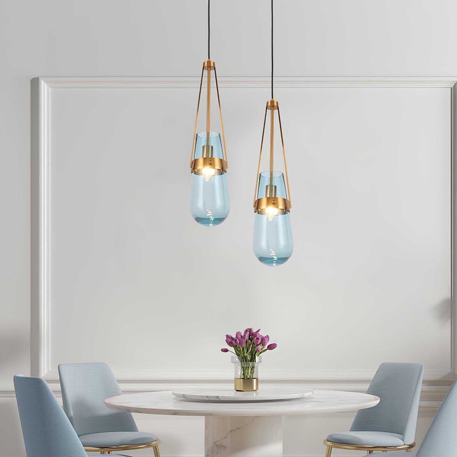 Vazora Glass Pendant Light-Neutral Decor