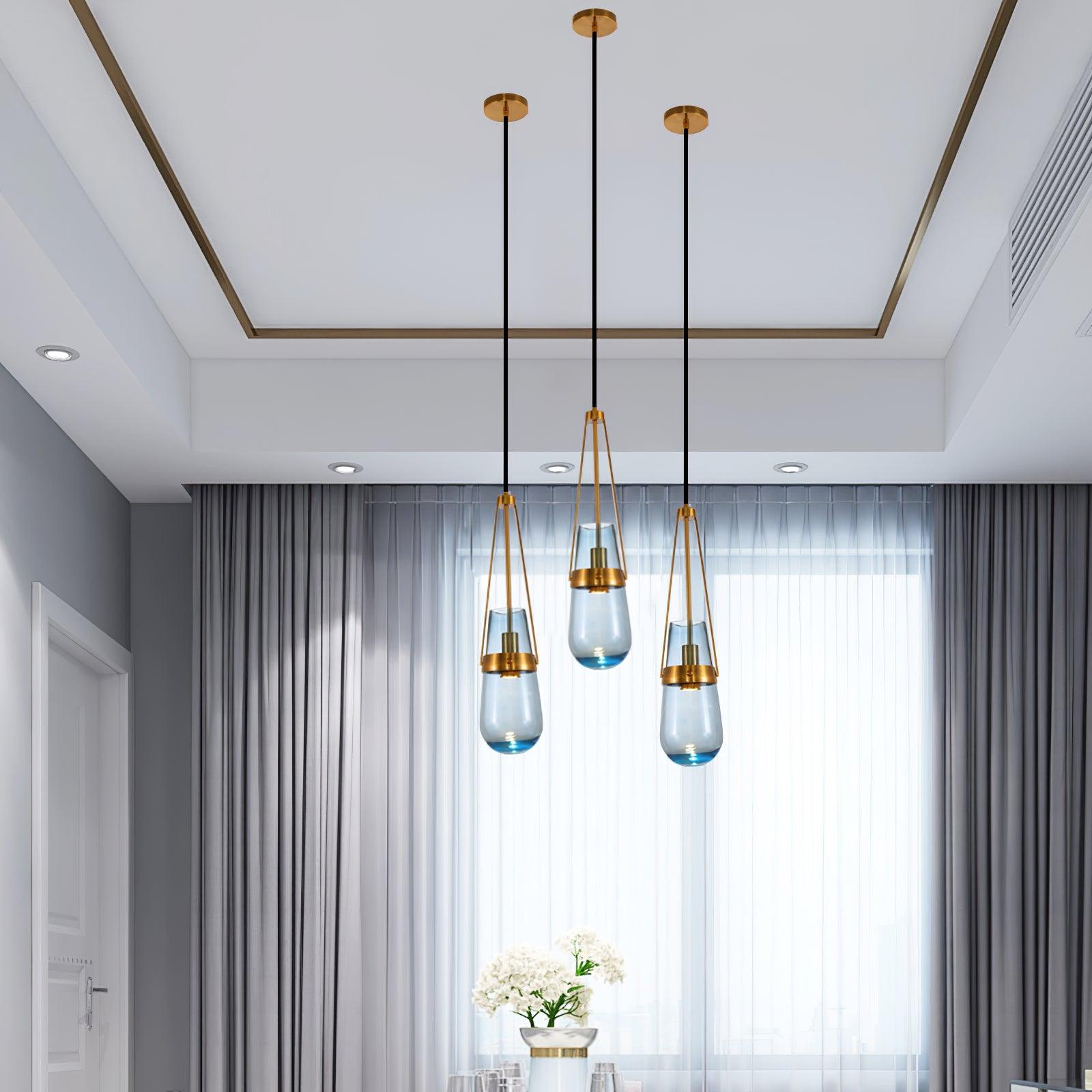 Vazora Glass Pendant Light-Neutral Decor