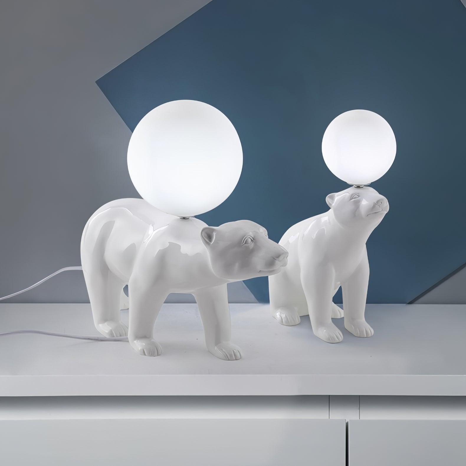 Bellano Whimsical Resin Table Lamp-Neutral Decor