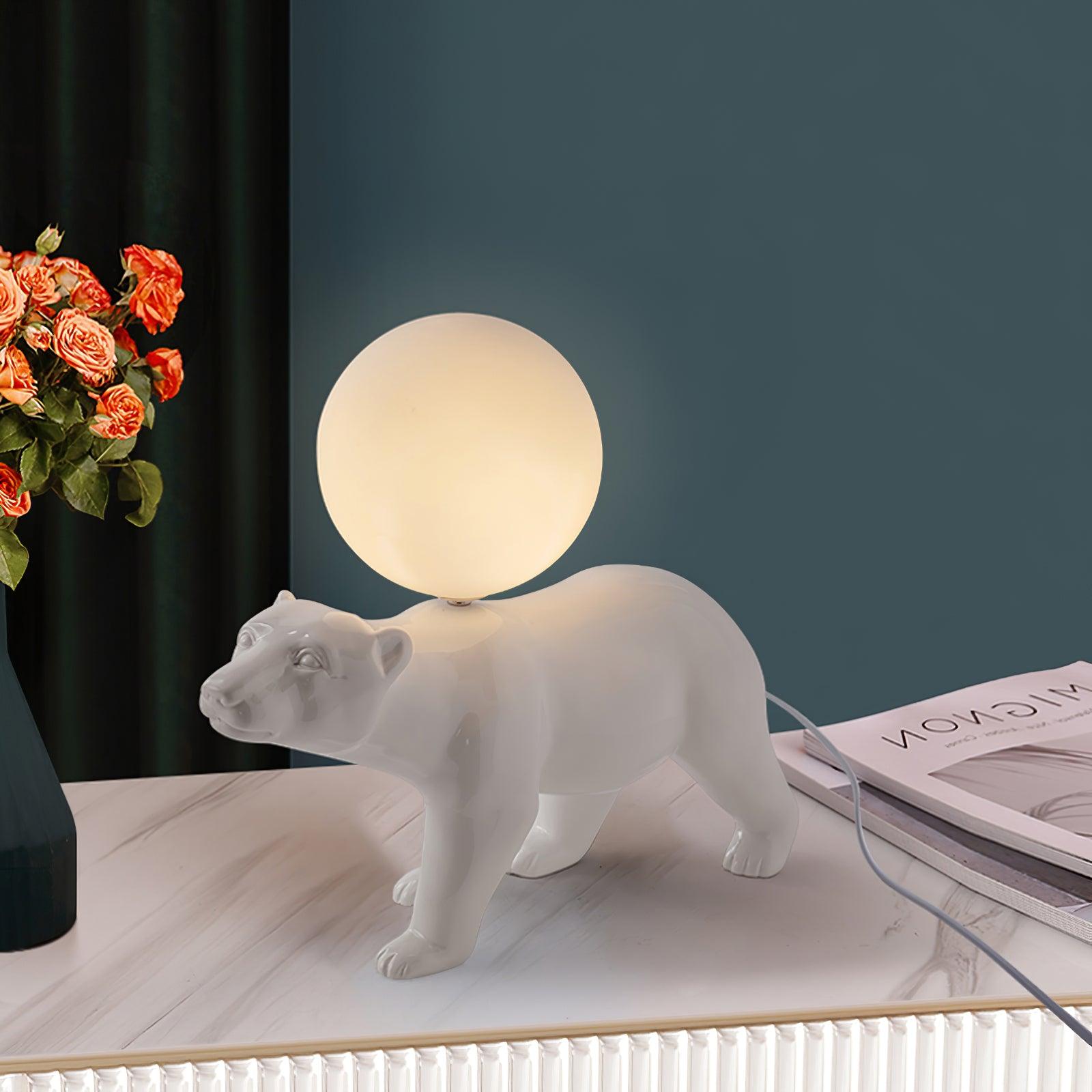 Bellano Whimsical Resin Table Lamp-Neutral Decor