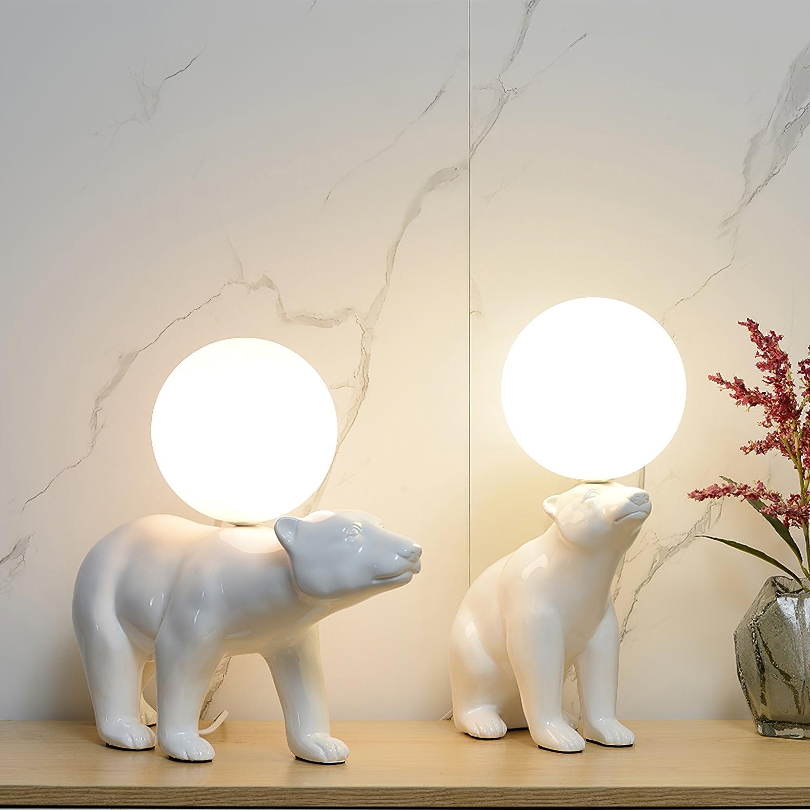 Bellano Whimsical Resin Table Lamp-Neutral Decor
