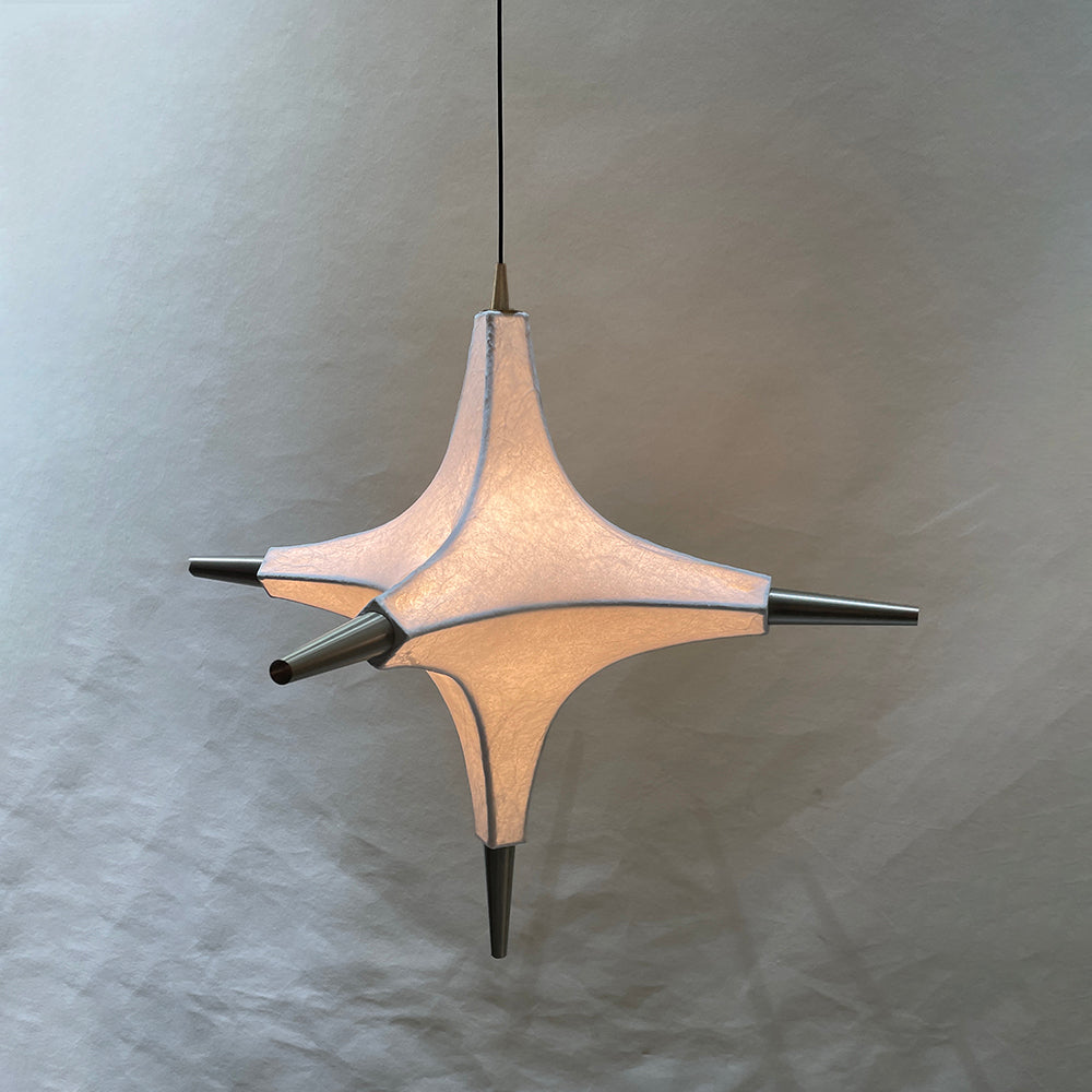 Dimensional drawing of the single-head Polar Chandelier.