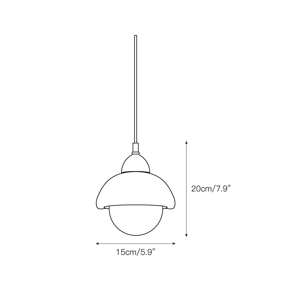 Vilaeisra Wooden Marble Pendant Lamp-Neutral Decor