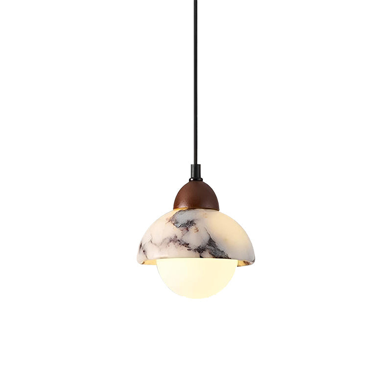 Vilaeisra Wooden Marble Pendant Lamp-Neutral Decor