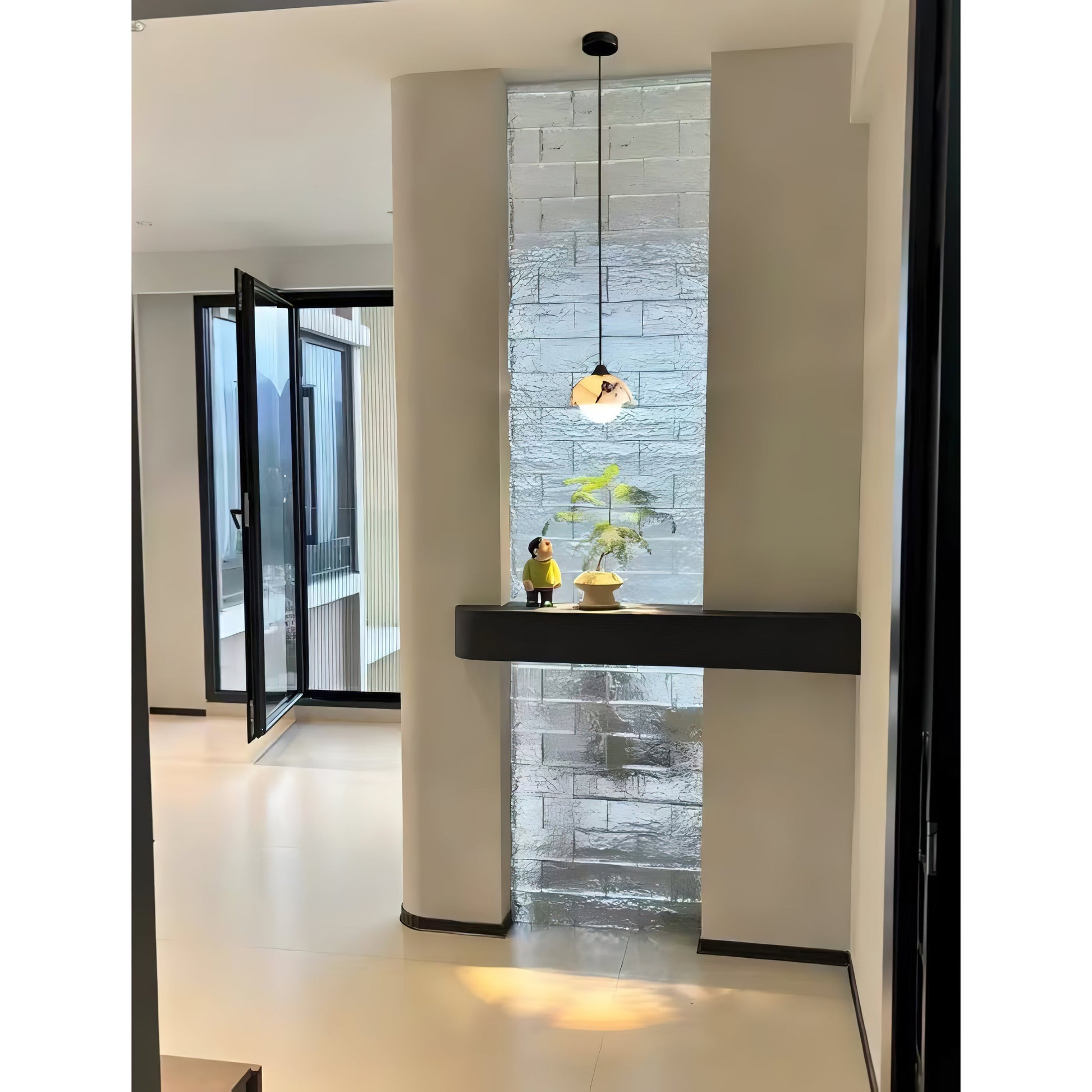 Vilaeisra Wooden Marble Pendant Lamp-Neutral Decor