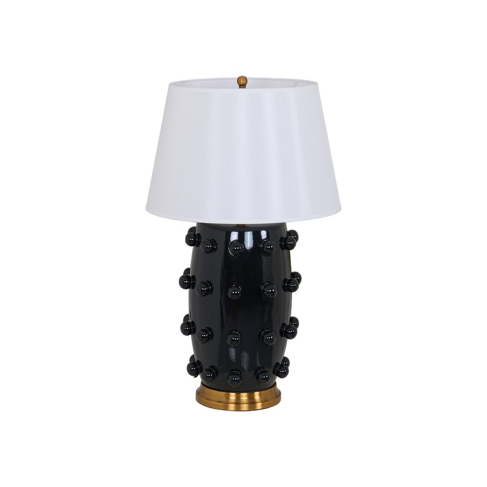 Nanex Ceramic Fabric Table Lamp-Neutral Decor