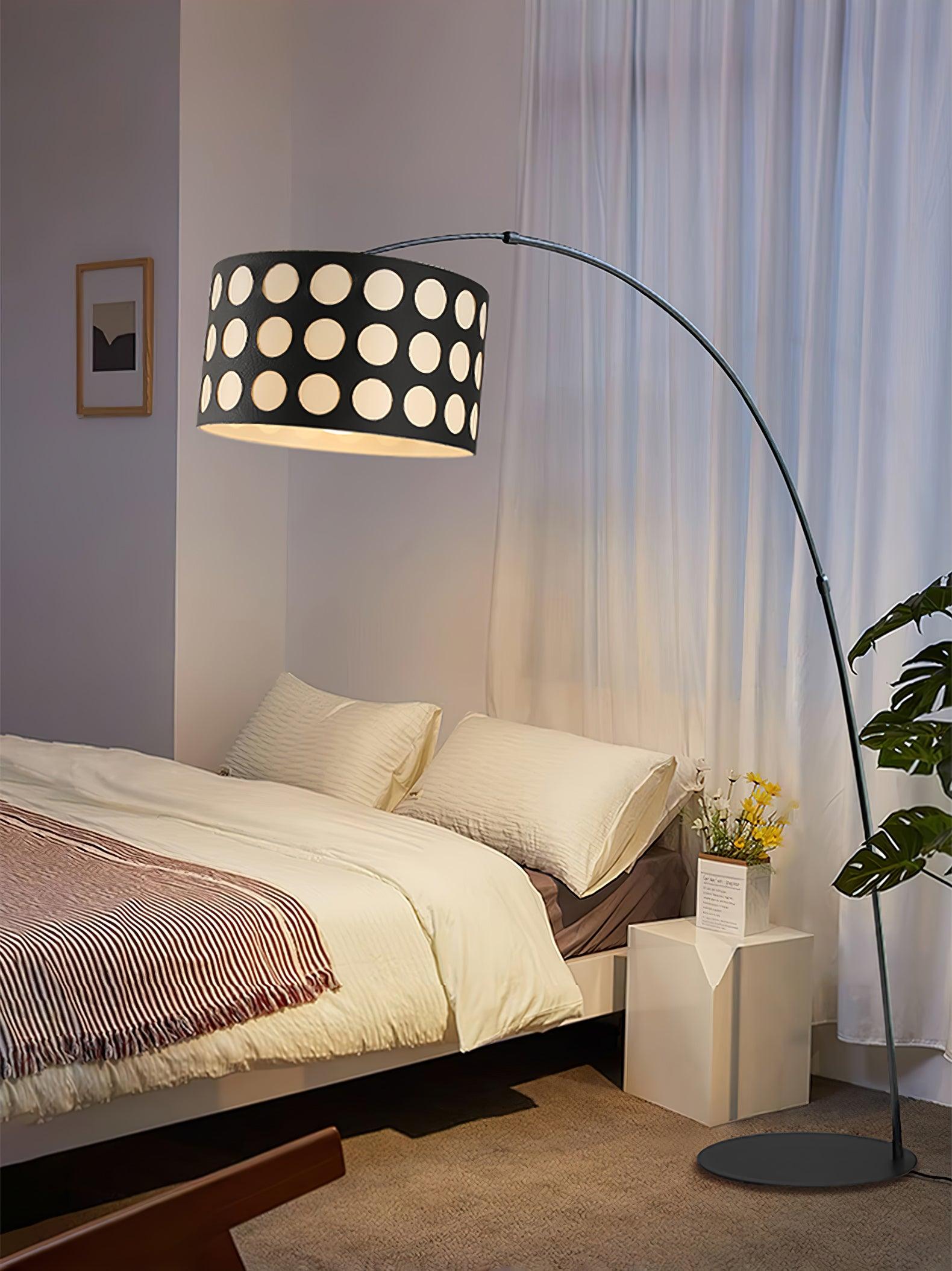Avmirion Noir Arc Floor Lamp-Neutral Decor