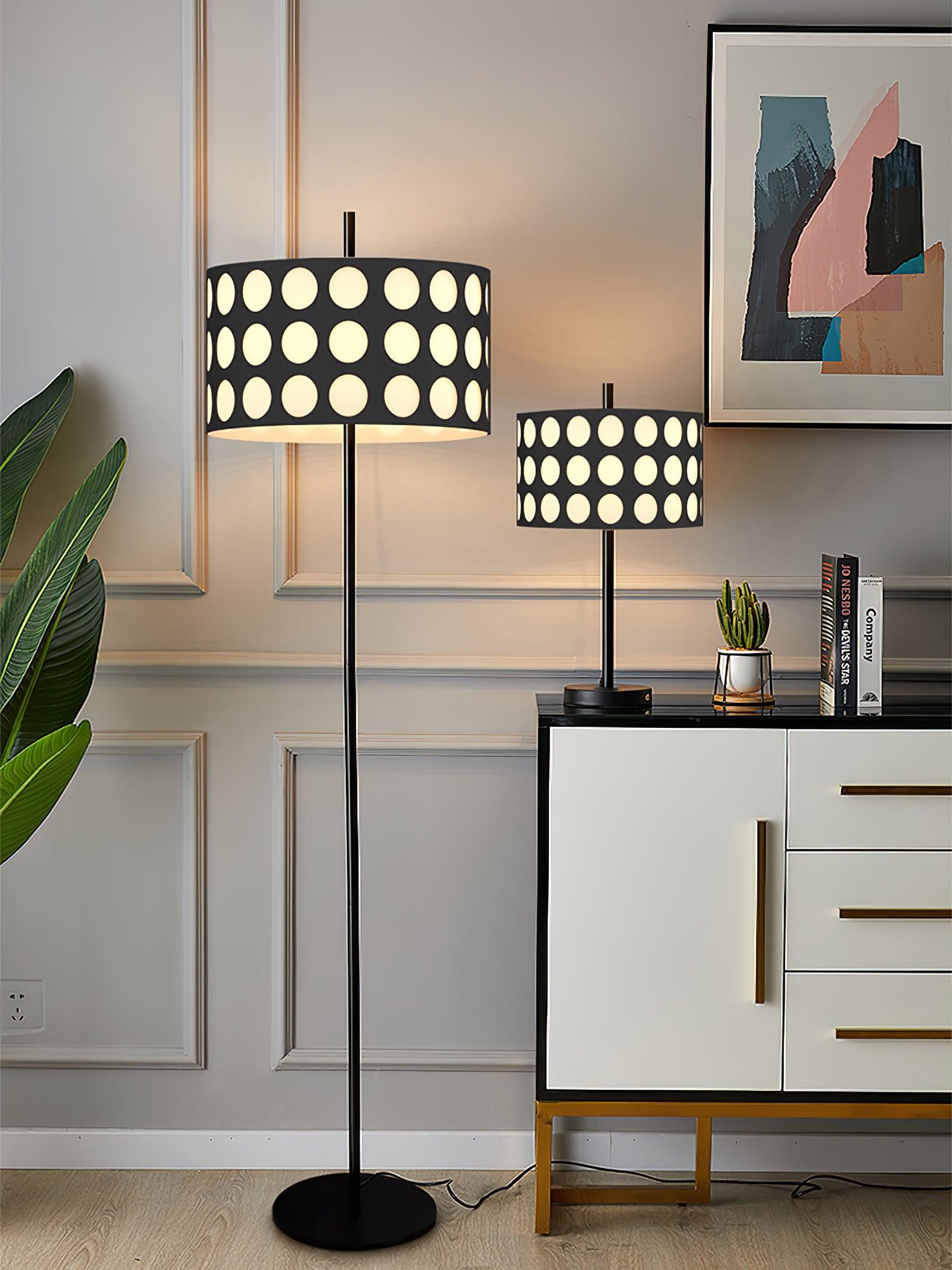 Avmirion Noir Arc Floor Lamp-Neutral Decor