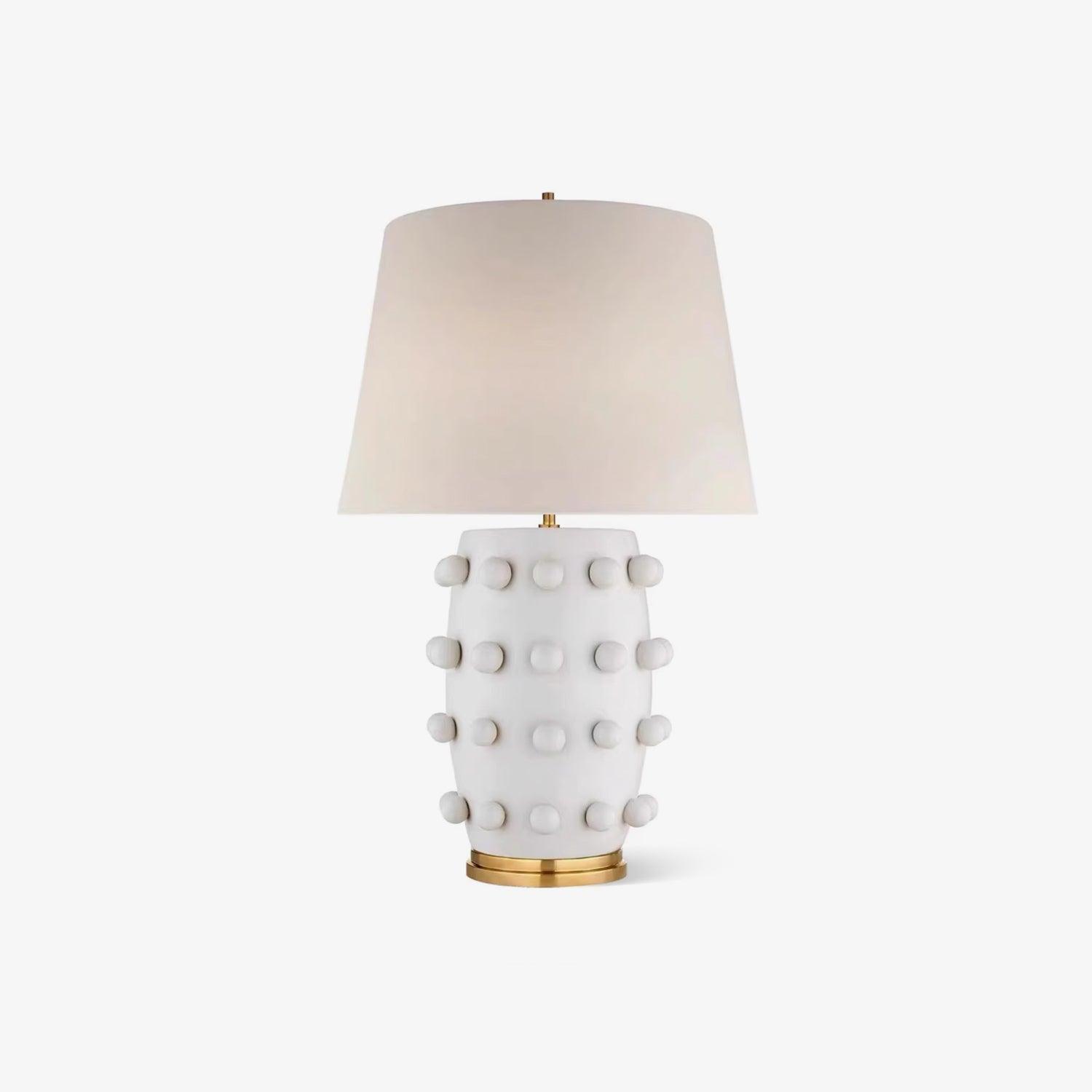 Nanex Ceramic Fabric Table Lamp-Neutral Decor