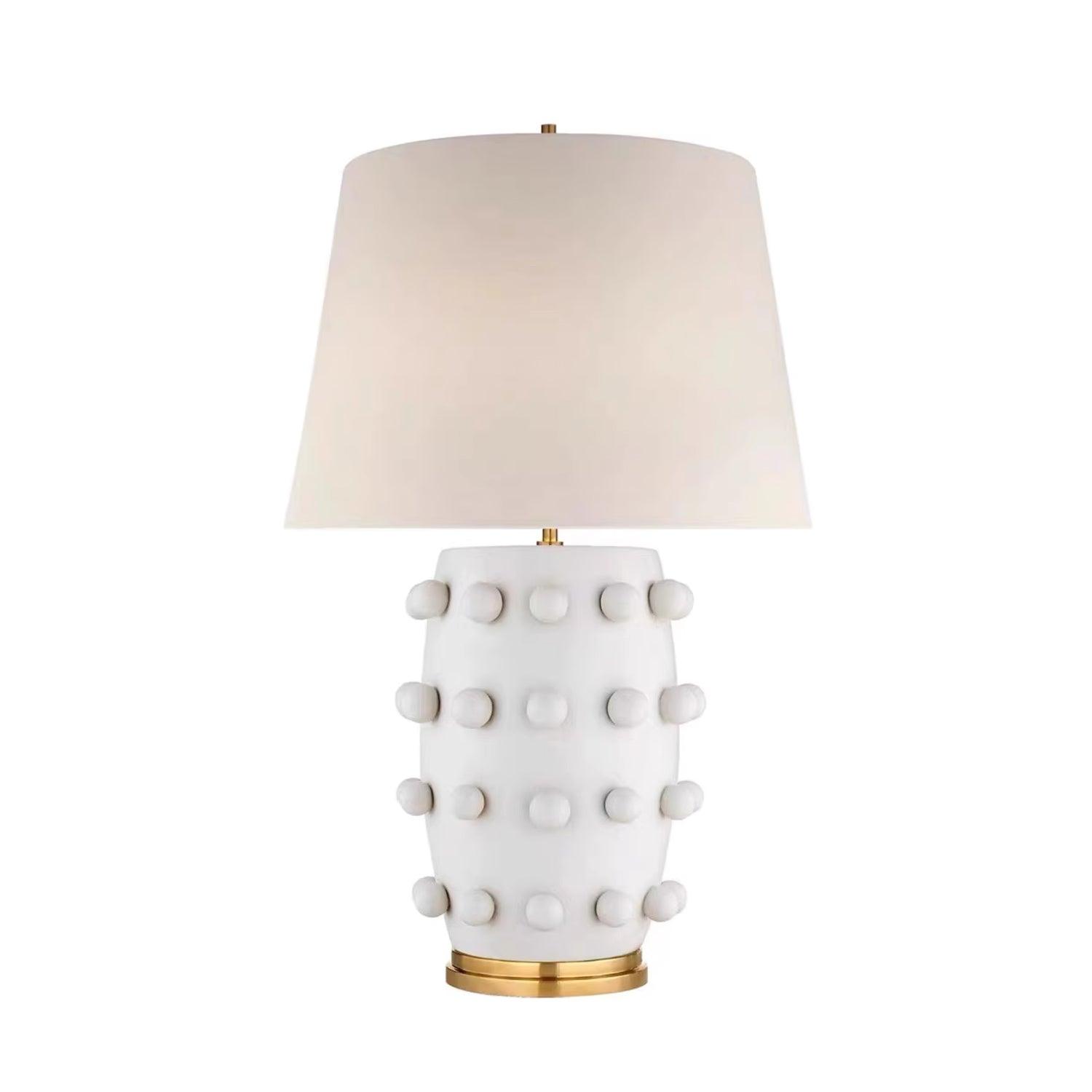 Nanex Ceramic Fabric Table Lamp-Neutral Decor