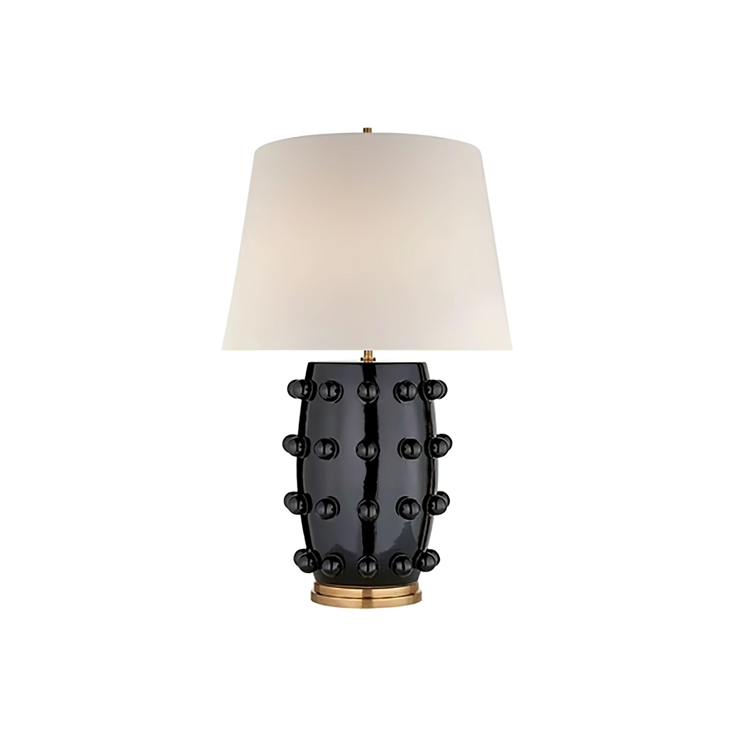 Nanex Ceramic Fabric Table Lamp-Neutral Decor