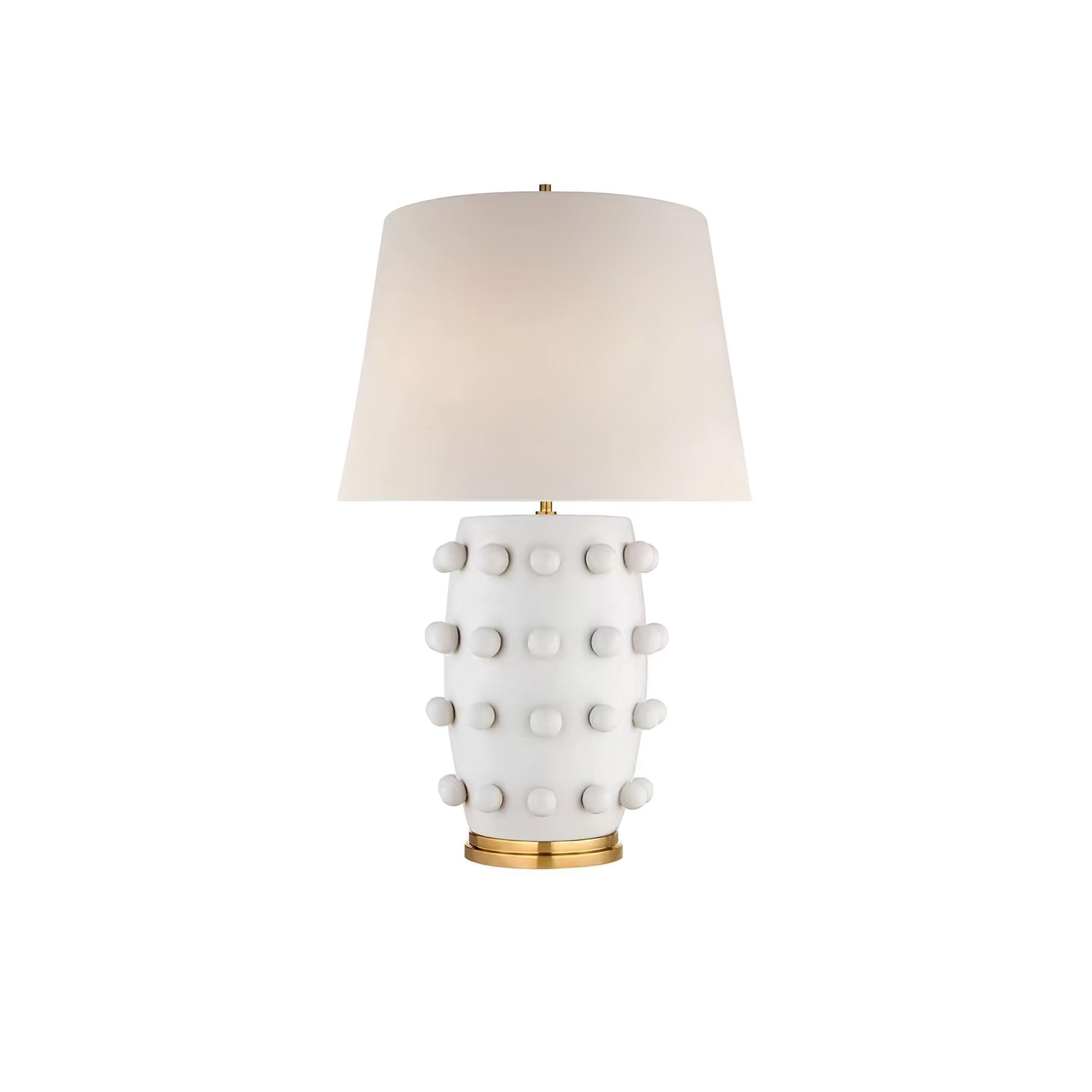 Nanex Ceramic Fabric Table Lamp-Neutral Decor
