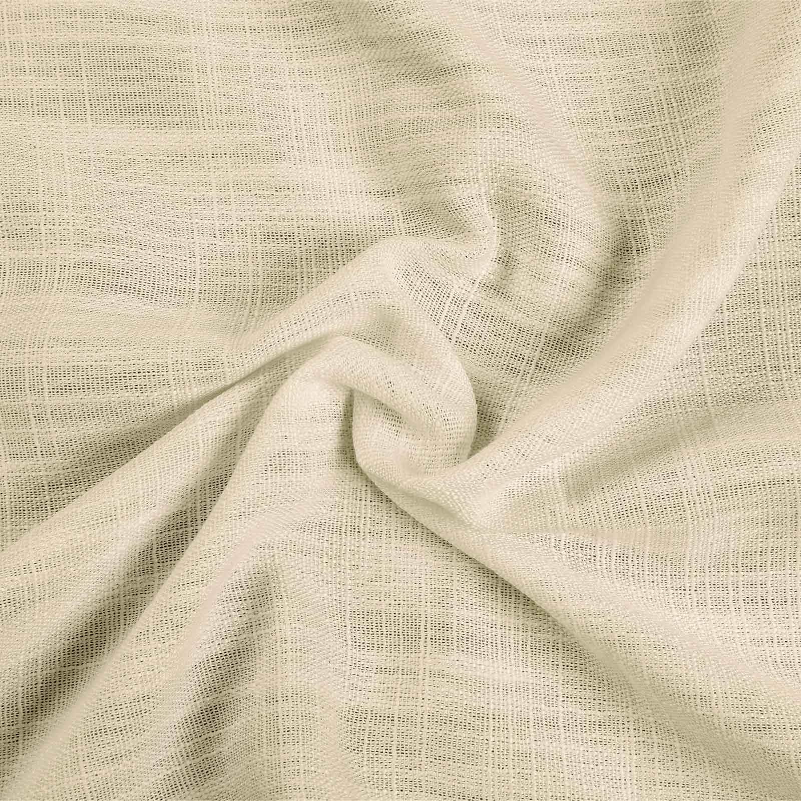 Kelly Flax Linen Curtains & Drapes Pleated-Neutral Decor