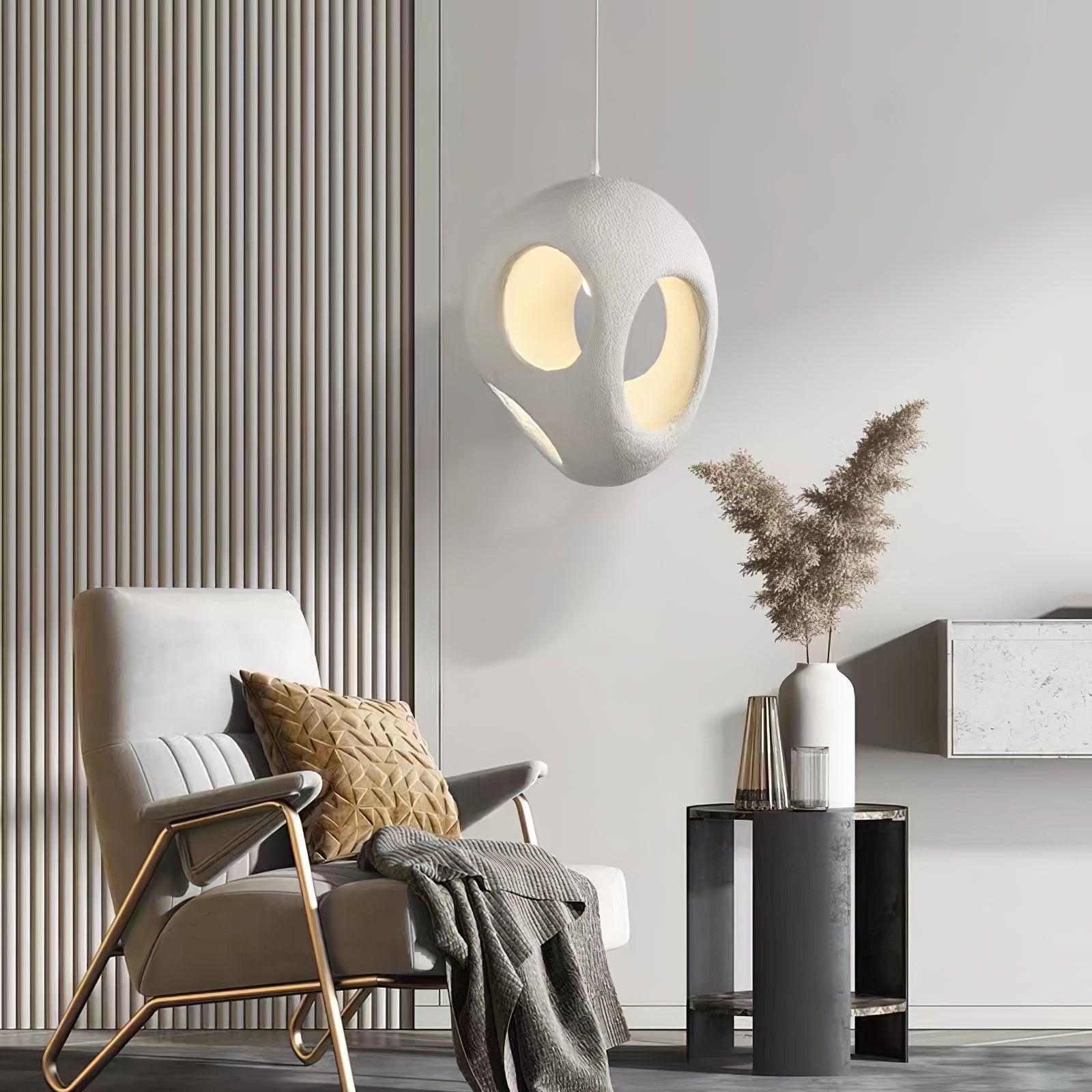 Avlaeara Wabi-Sabi Resin Pendant Light-Neutral Decor