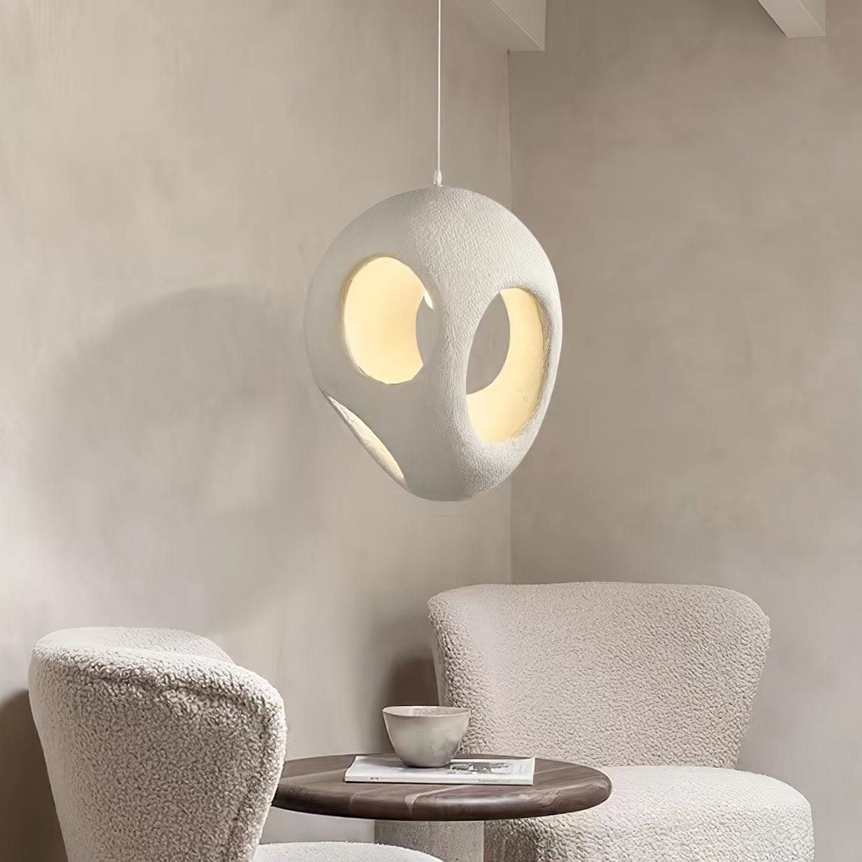 Avlaeara Wabi-Sabi Resin Pendant Light-Neutral Decor