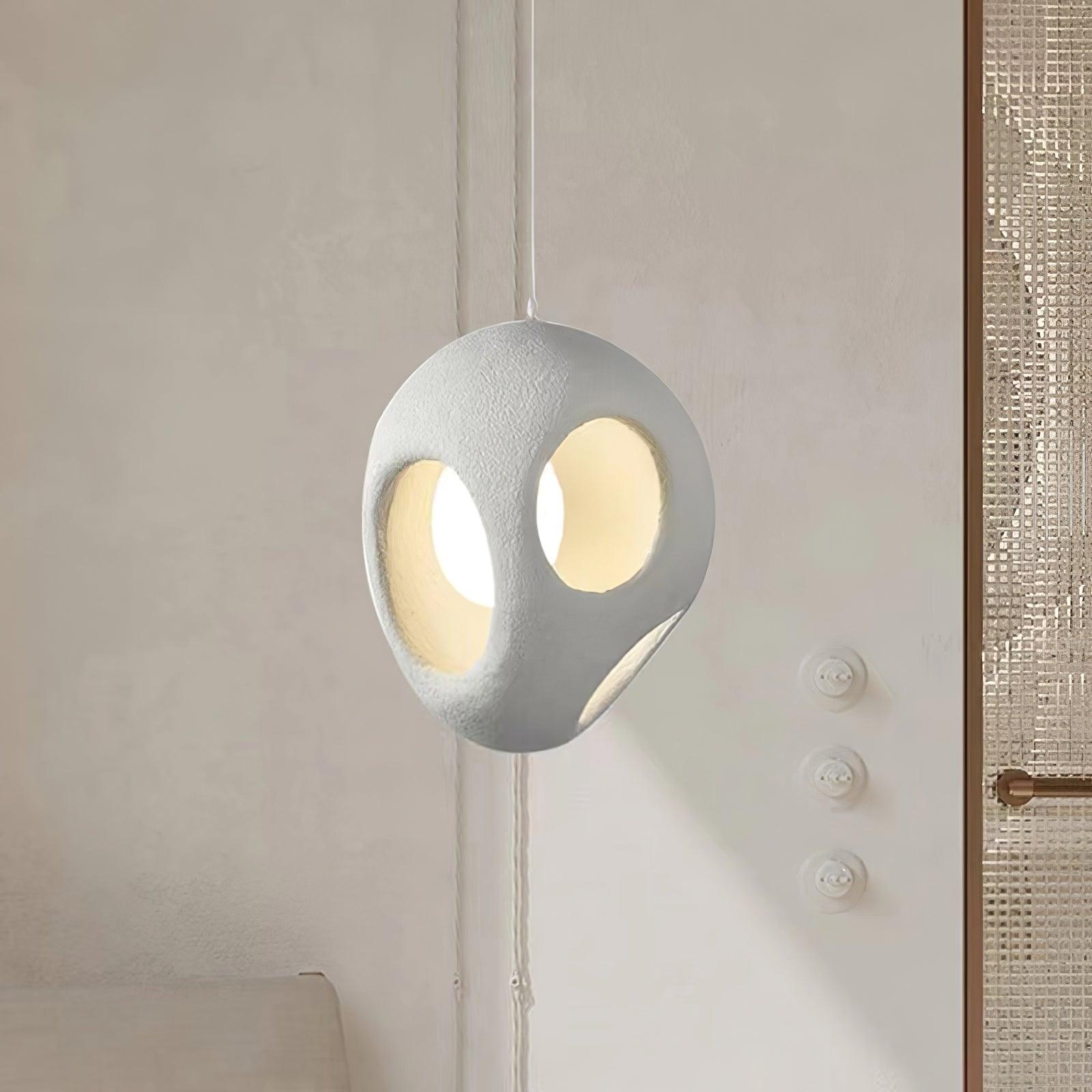 Avlaeara Wabi-Sabi Resin Pendant Light-Neutral Decor