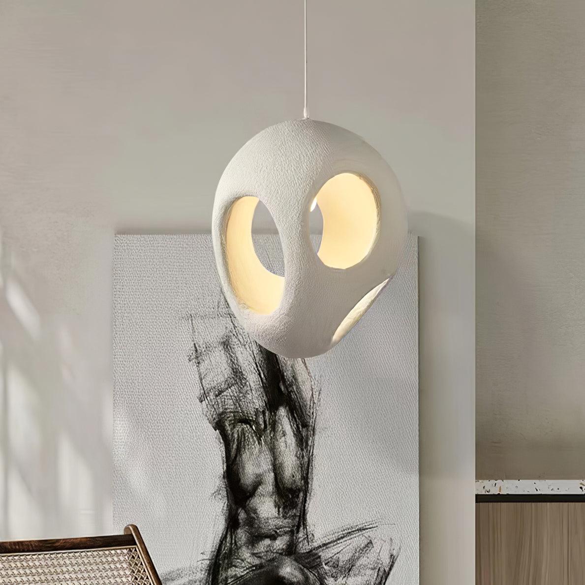 Avlaeara Wabi-Sabi Resin Pendant Light-Neutral Decor