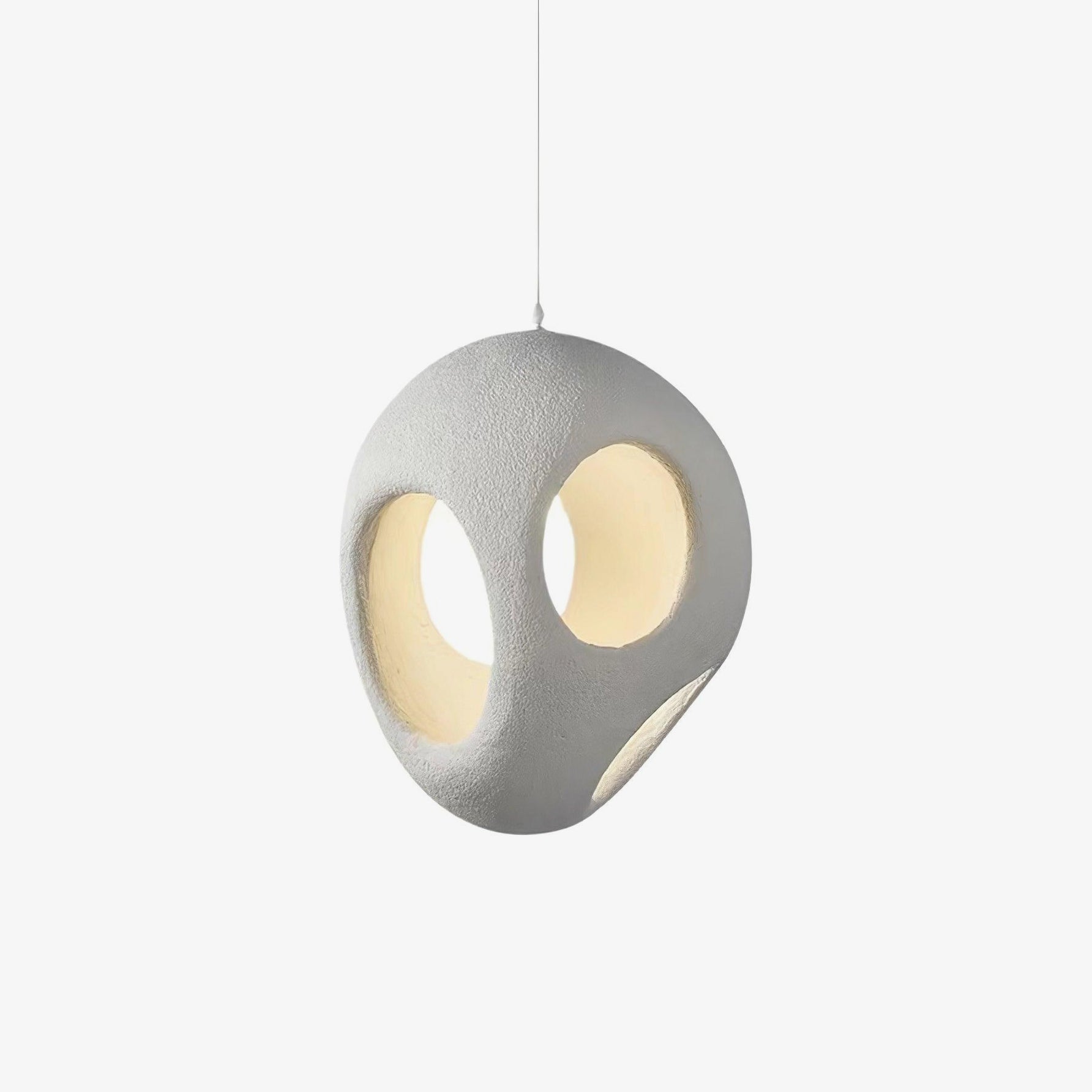 Avlaeara Wabi-Sabi Resin Pendant Light-Neutral Decor