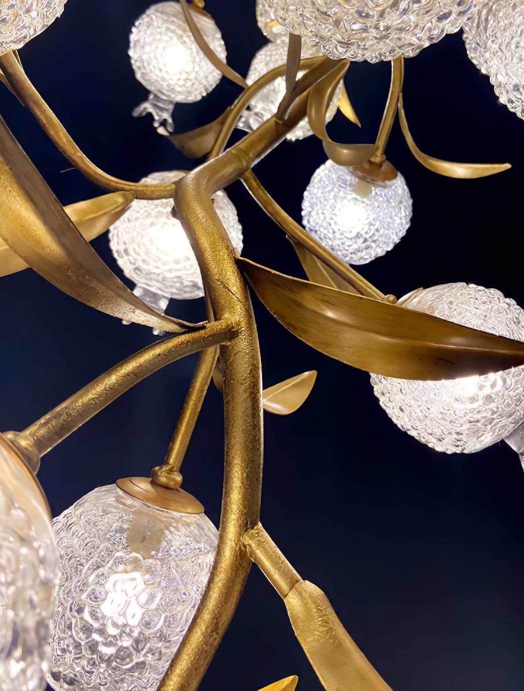 Bexlyn Elegance Pomegranate Brass Glass Ceiling Lamp-Neutral Decor