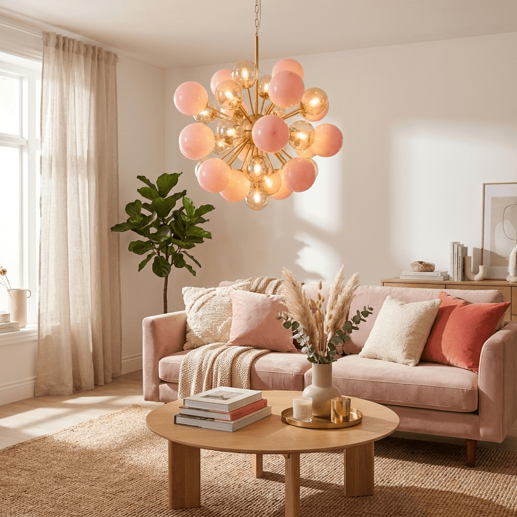 Pomelia Glass Globe Sputnik Chandelier-Neutral Decor