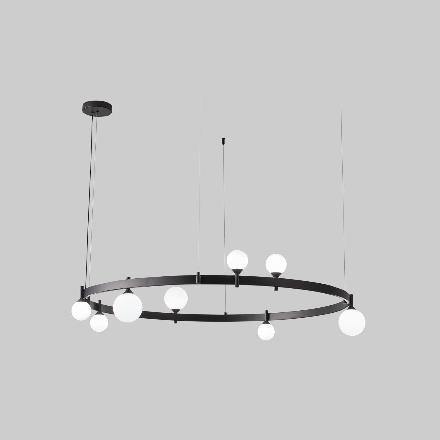 Orel Pendant Lamp Round Black Ring-Neutral Decor