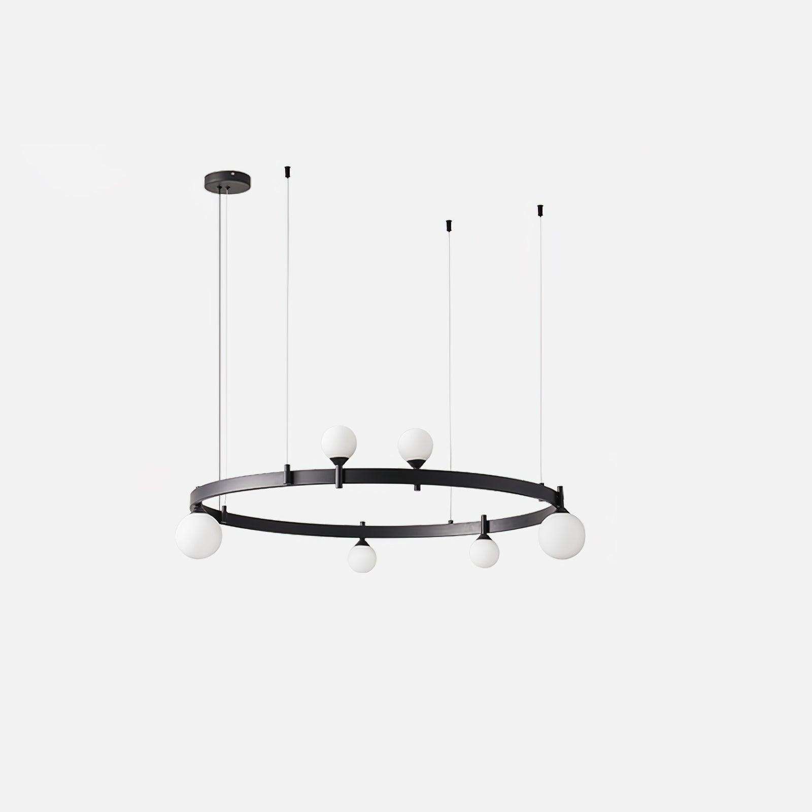 Orel Pendant Lamp Round Black Ring-Neutral Decor