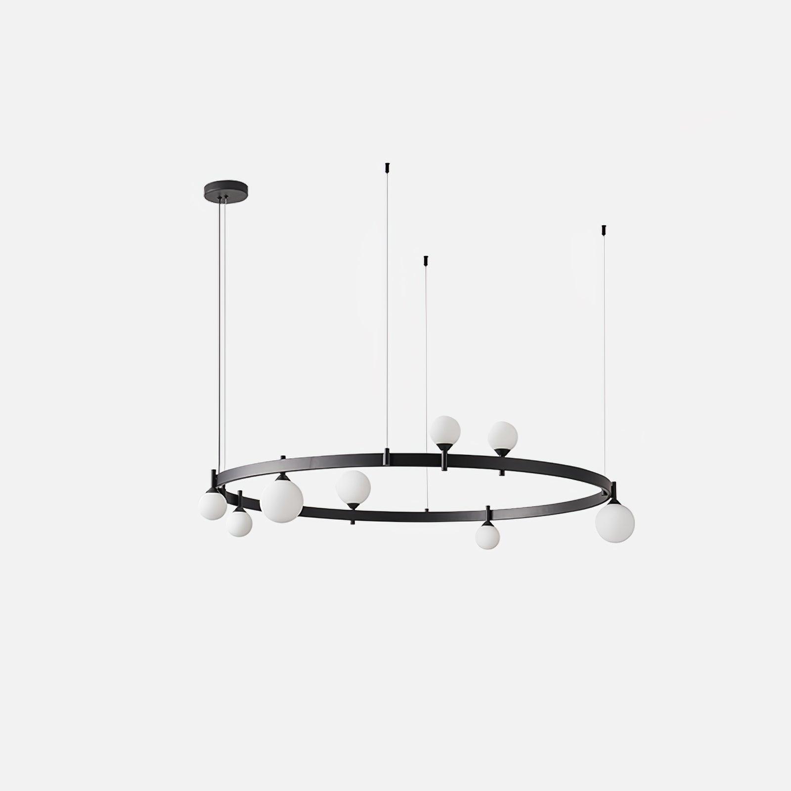 Orel Pendant Lamp Round Black Ring-Neutral Decor