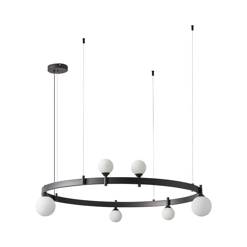 Orel Pendant Lamp Round Black Ring-Neutral Decor