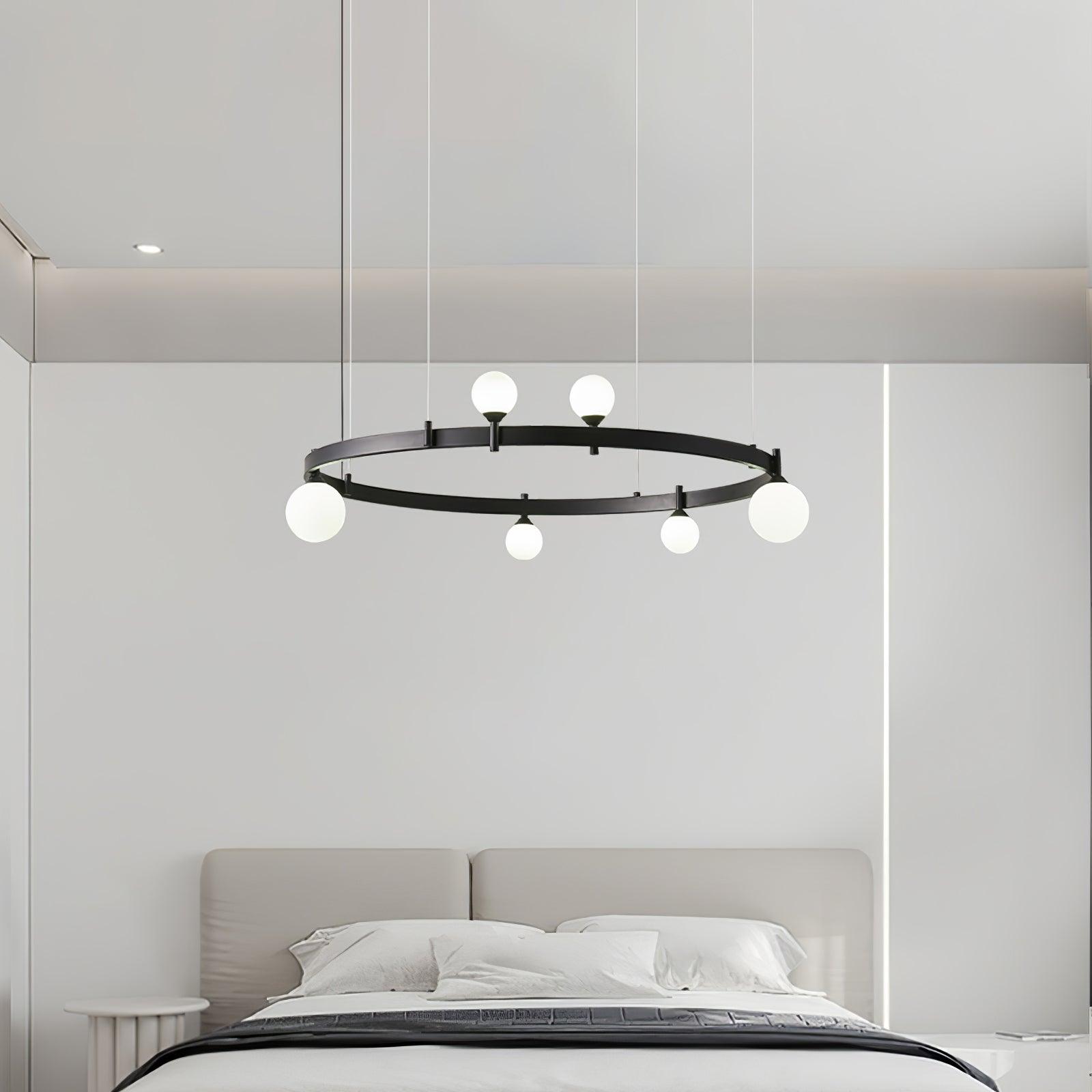 Orel Pendant Lamp Round Black Ring-Neutral Decor