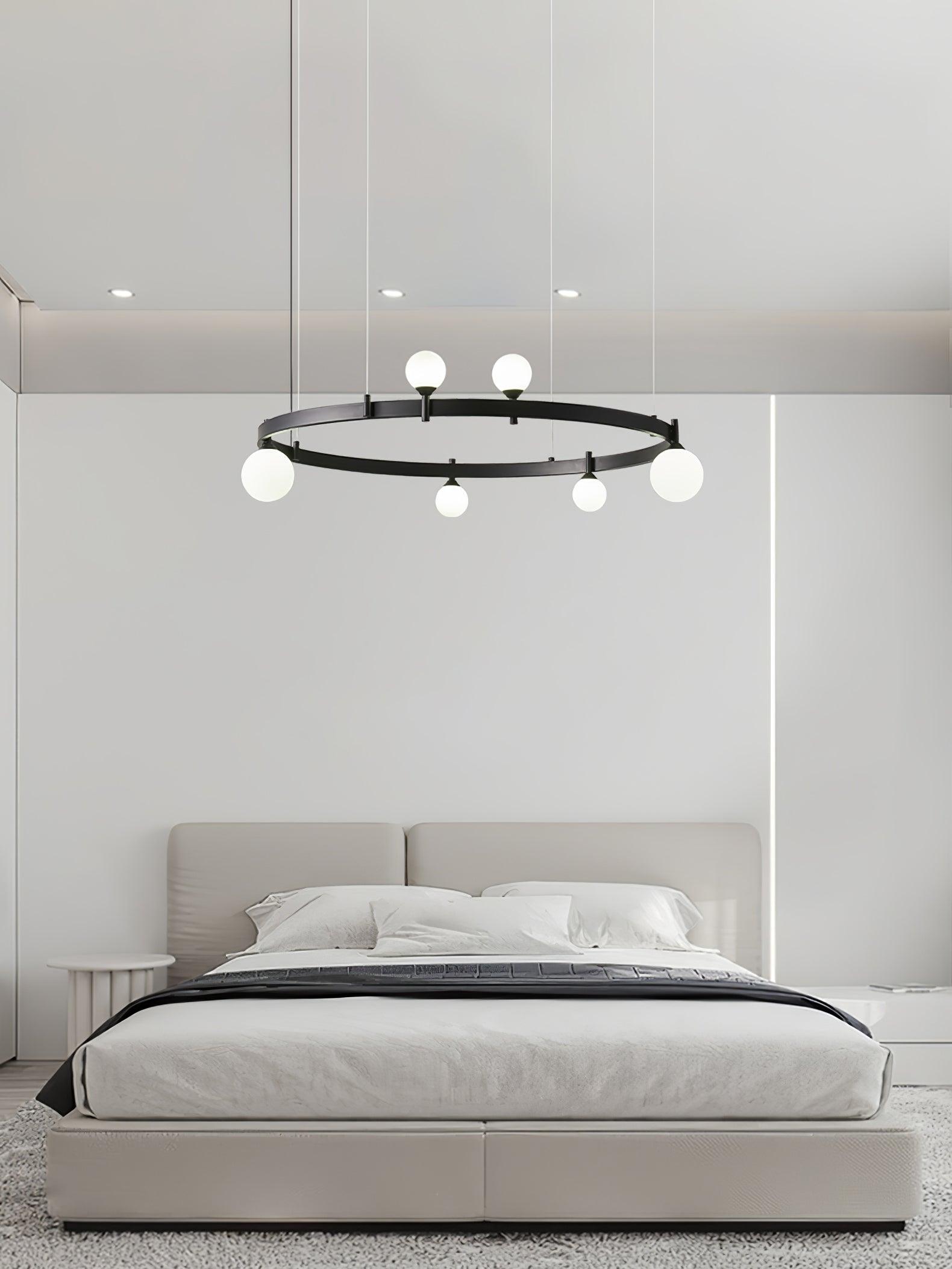 Orel Pendant Lamp Round Black Ring-Neutral Decor