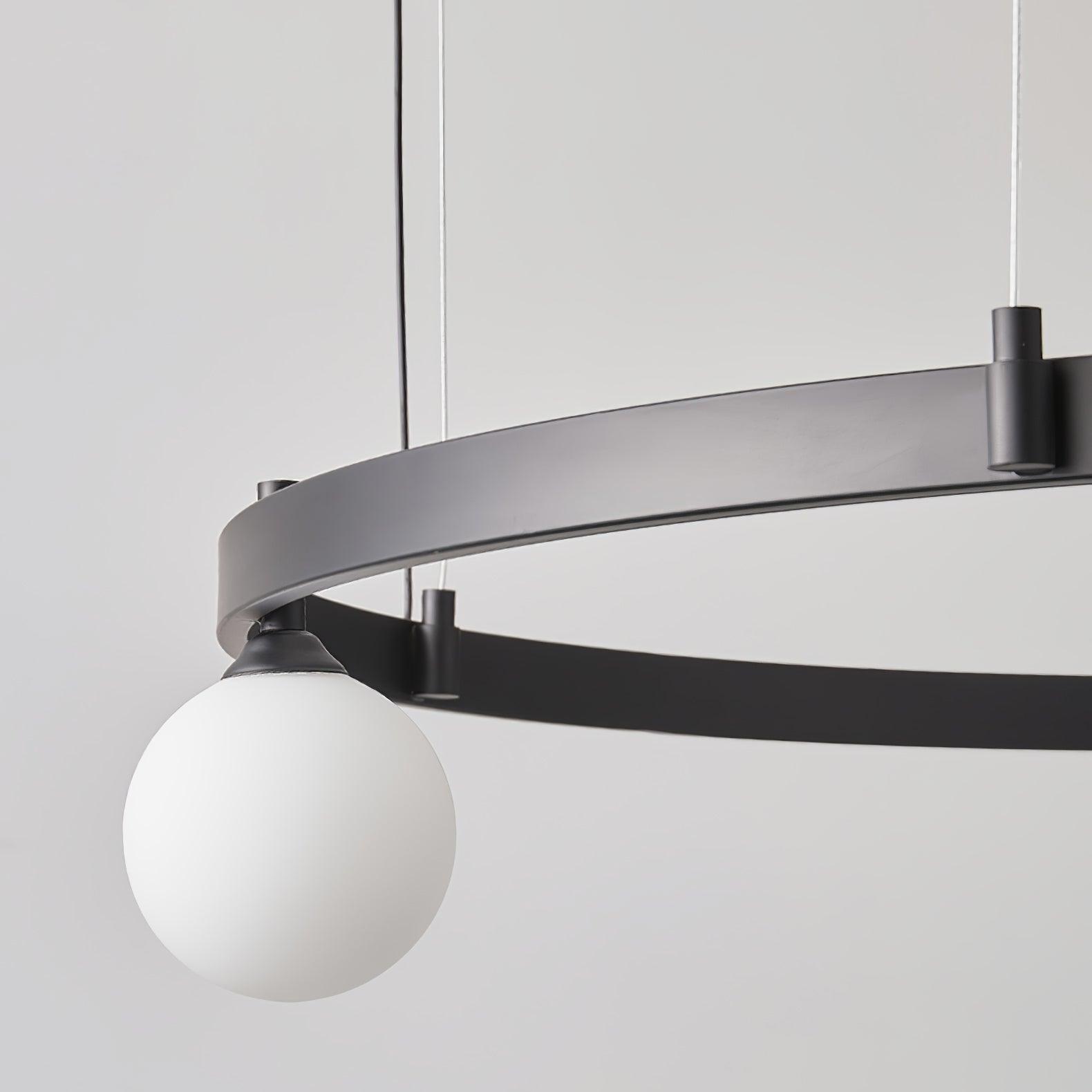 Orel Pendant Lamp Round Black Ring-Neutral Decor