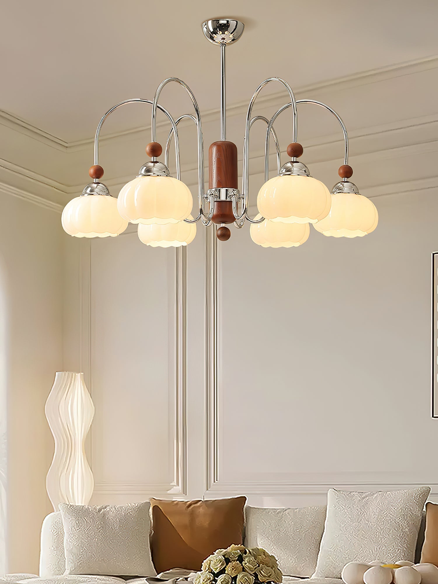 Flora Chandelier-Neutral Decor
