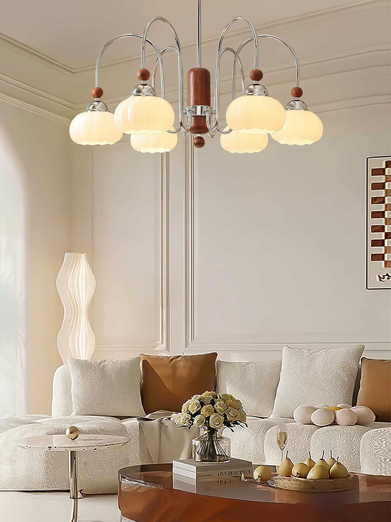 Flora Chandelier-Neutral Decor