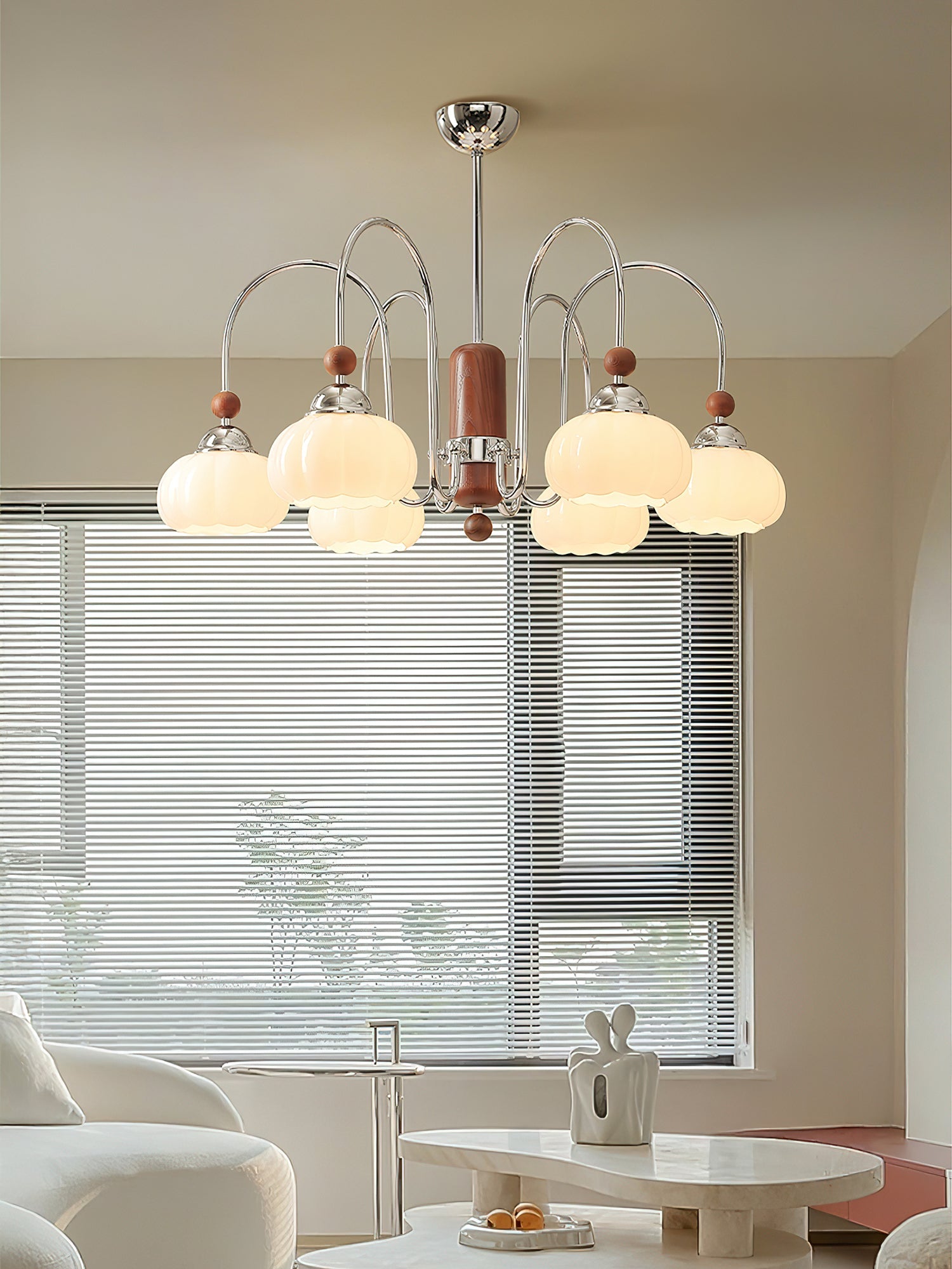 Flora Chandelier-Neutral Decor