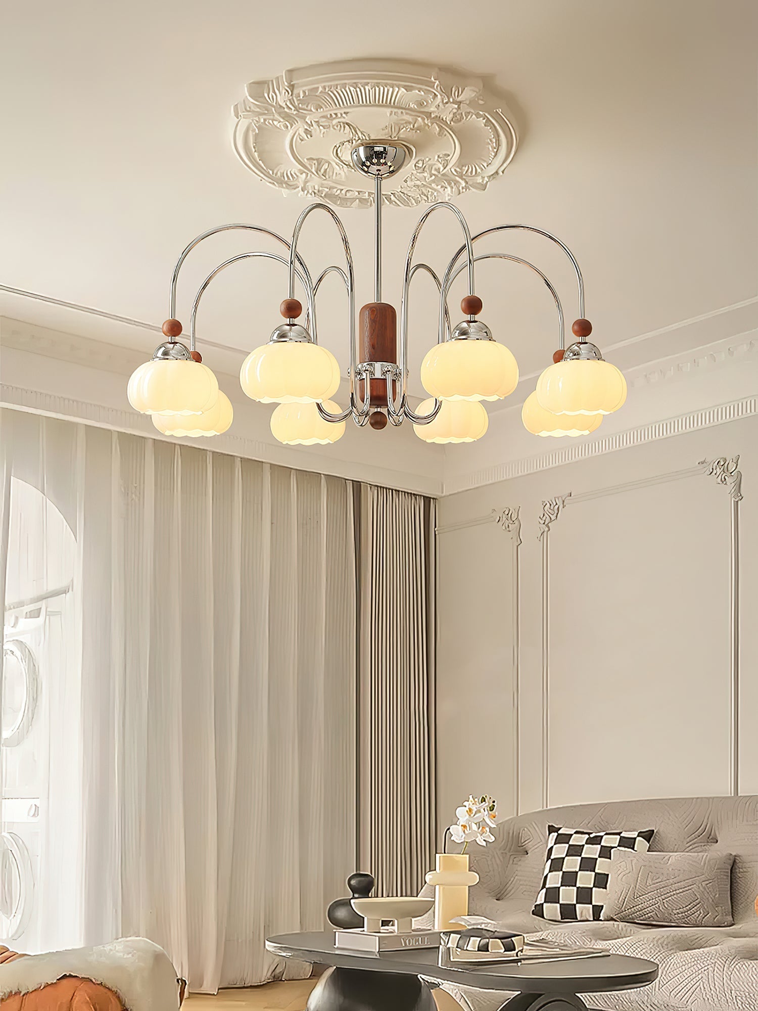 Flora Chandelier-Neutral Decor