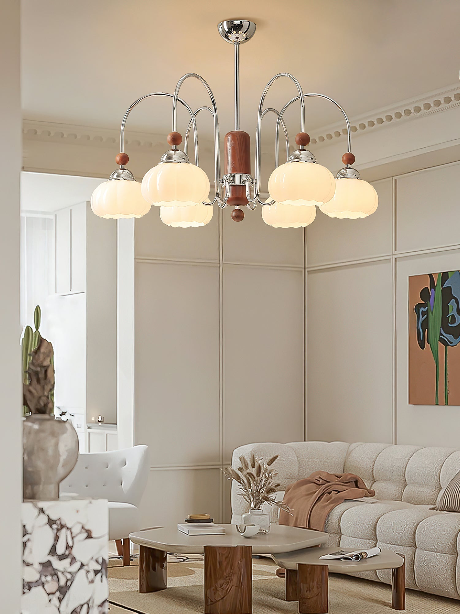 Flora Chandelier-Neutral Decor
