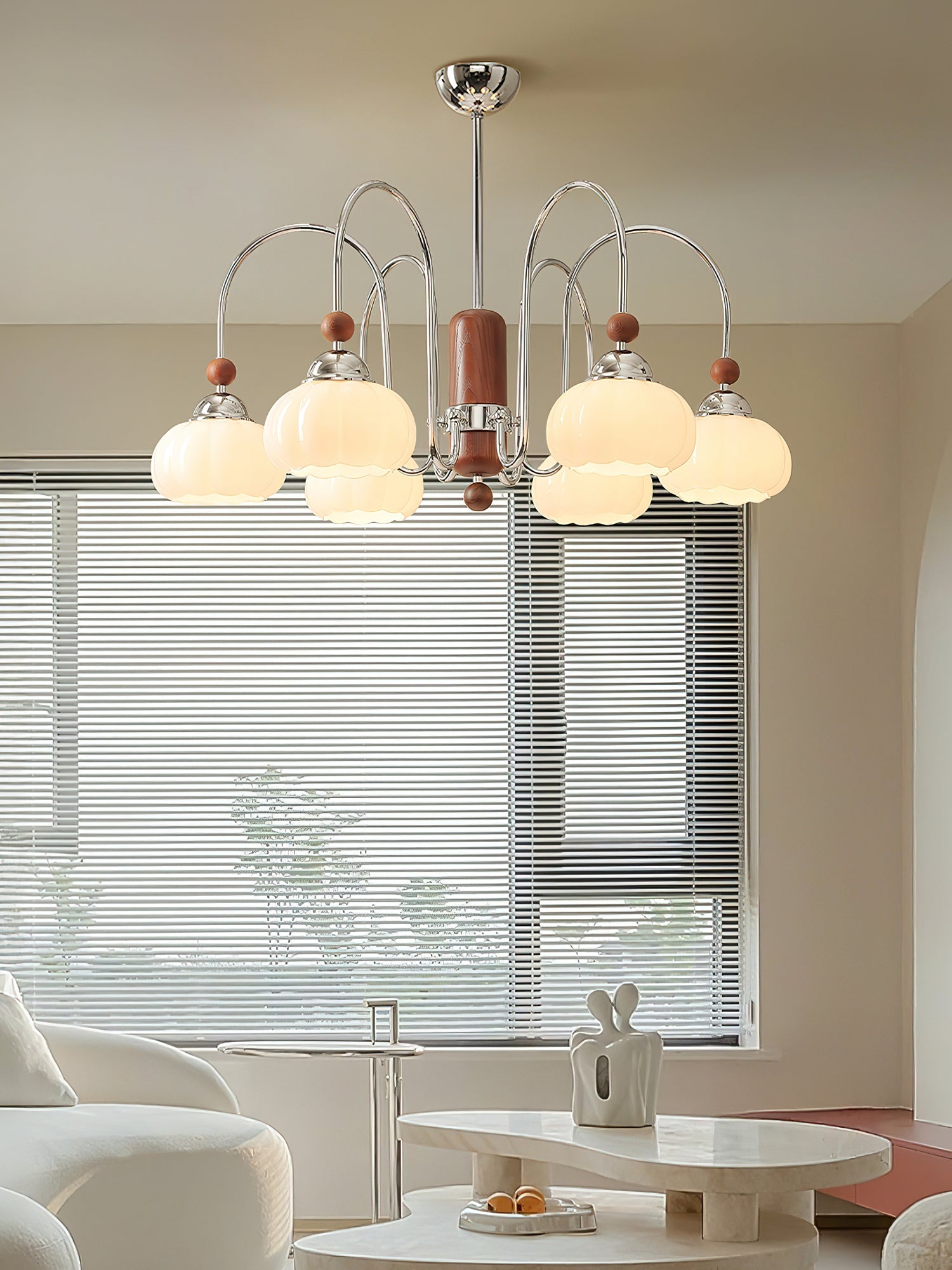 Flora Chandelier-Neutral Decor