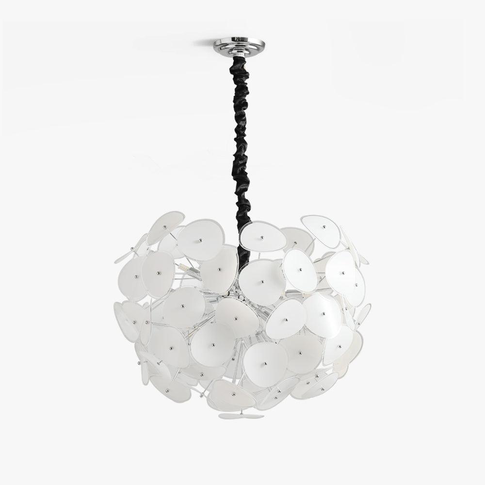 Orcariol Futuristic Glass Chandelier-Neutral Decor