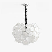 Orcariol Futuristic Glass Chandelier-Neutral Decor