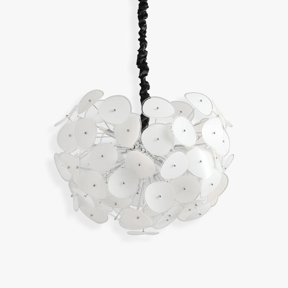Orcariol Futuristic Glass Chandelier-Neutral Decor