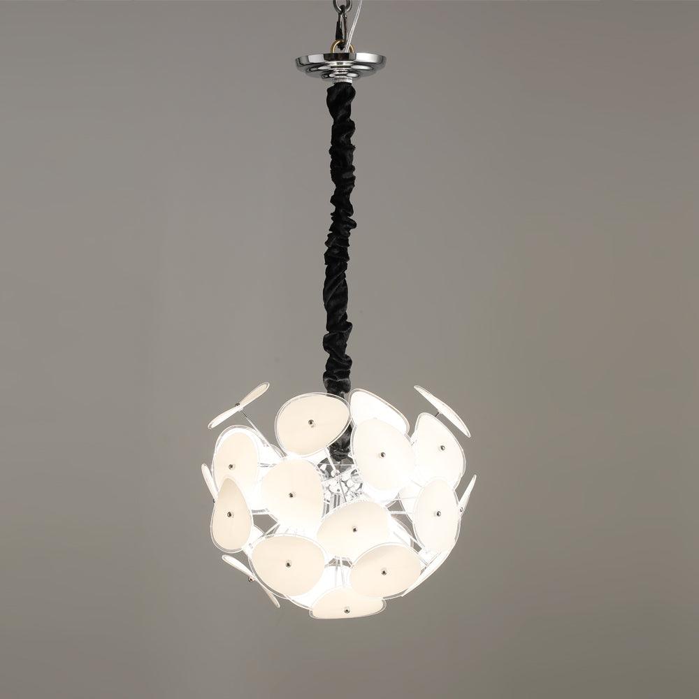 Orcariol Futuristic Glass Chandelier-Neutral Decor
